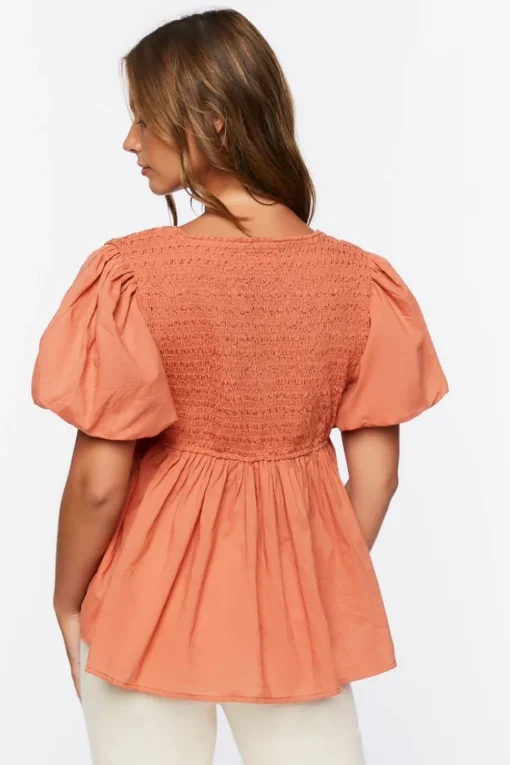 Tiered Puff Sleeve Top