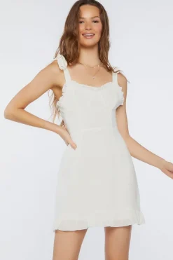 Tie-Strap Sweetheart Dress