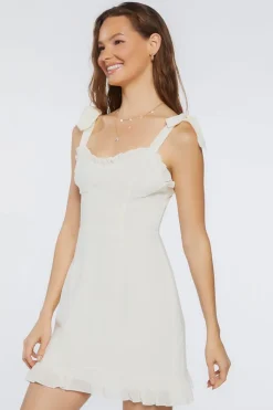 Tie-Strap Sweetheart Dress