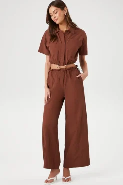 Toggle Drawstring Wide-Leg Pants