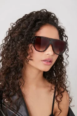 Tortoiseshell Shield Sunglasses
