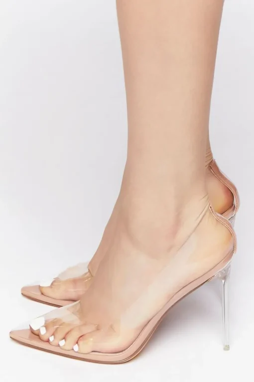 Transparent Pointed-Toe Pumps