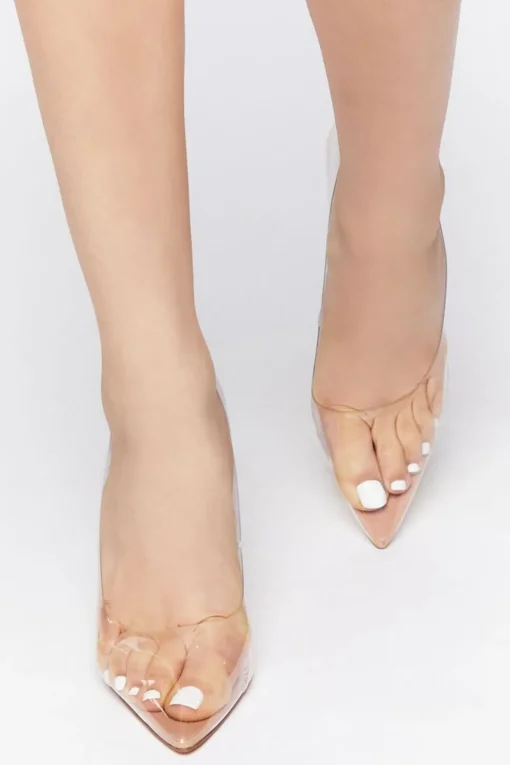 Transparent Pointed-Toe Pumps