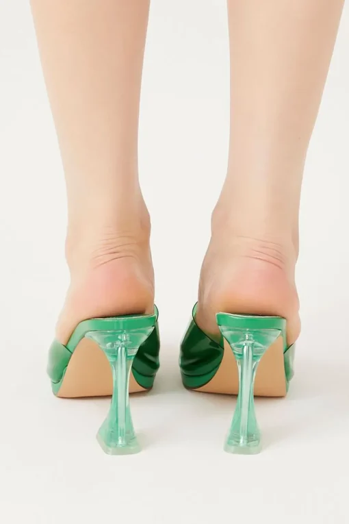 Transparent Vinyl Stiletto Heels