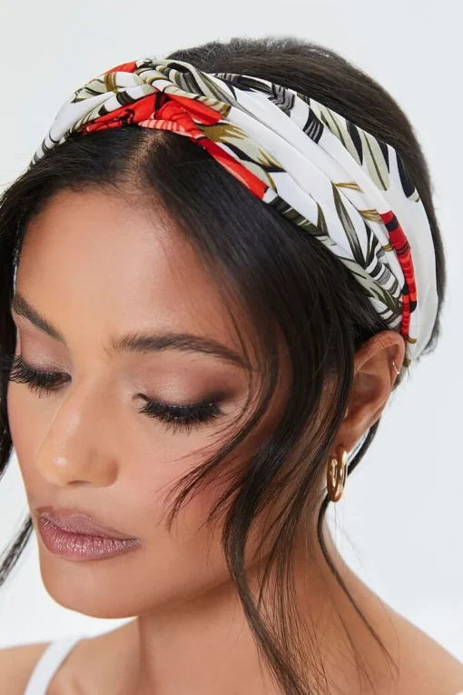 Tropical Floral Twisted Headwrap