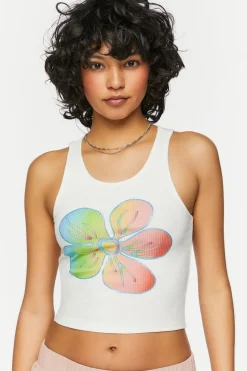 Tropical Flower Graphic Tank Top