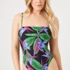 Tropical Print One-Piece Swimsuit
