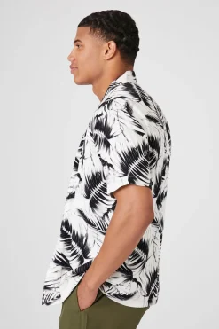 Tropical Print Short-Sleeve Shirt