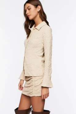 Trumpet Sleeve Shirt & Skirt Set