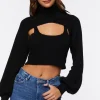 Turtleneck Combo Sweater