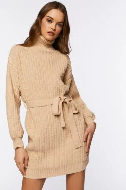 Turtleneck Mini Sweater Dress