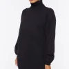 Turtleneck Mini Sweater Dress
