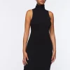 Turtleneck Sweater Midi Dress