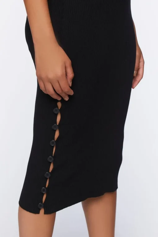 Turtleneck Sweater Midi Dress