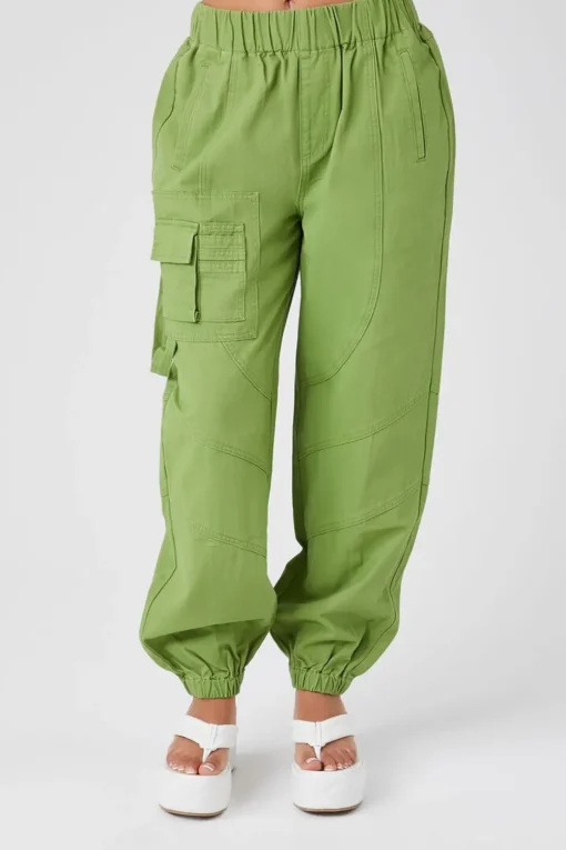 Twill Cargo Joggers