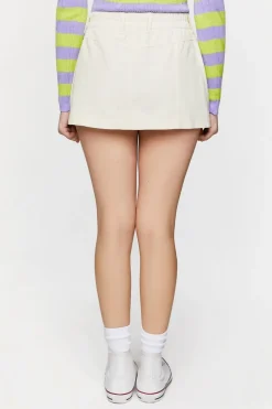 Twill Cargo Mini Skirt