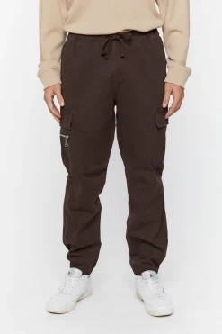 Twill Drawstring Cargo Joggers
