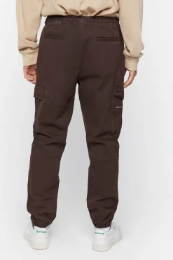 Twill Drawstring Cargo Joggers