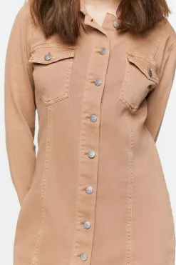 Twill Mini Shirt Dress