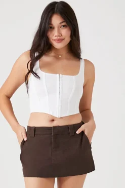 Twill Mini Skirt