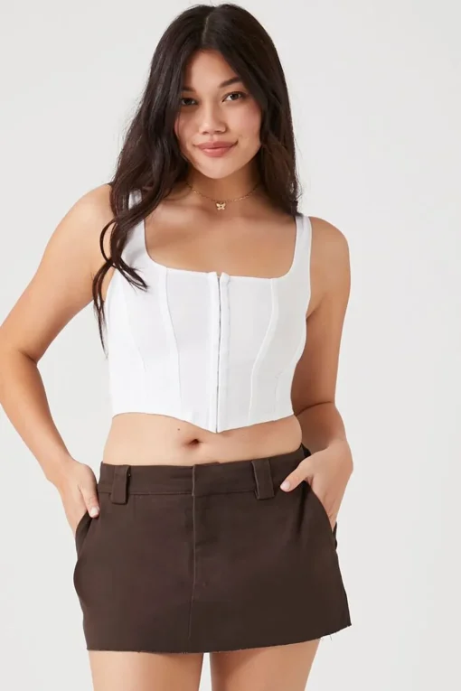 Twill Mini Skirt