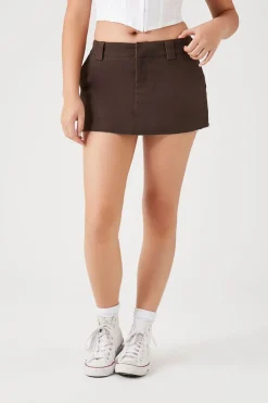 Twill Mini Skirt