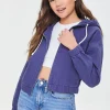 Twill Zip-Up Hooded Jacket