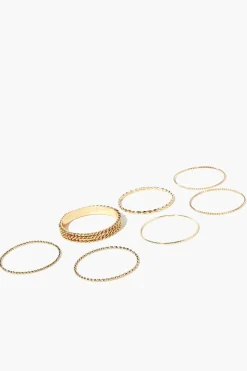 Twisted Bangle Bracelet Set