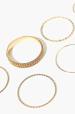 Twisted Bangle Bracelet Set