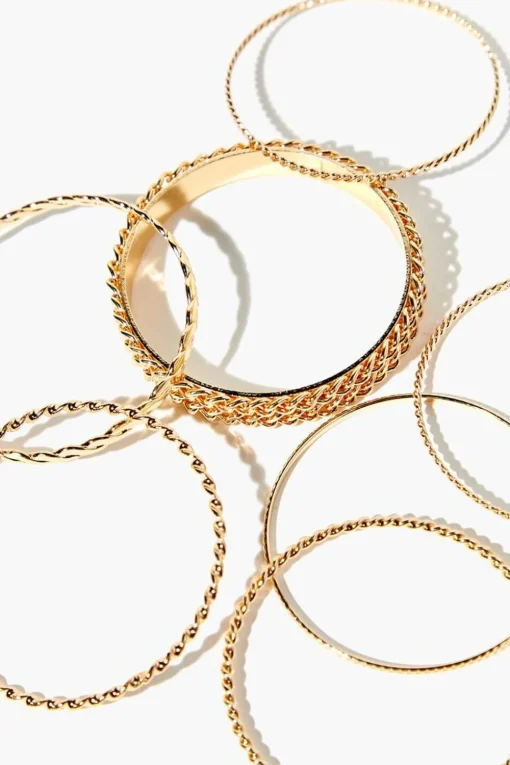 Twisted Bangle Bracelet Set