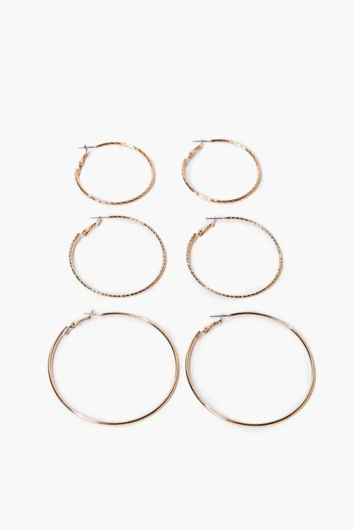Twisted Hoop Earring Set
