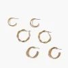 Twisted Hoop Earring Set