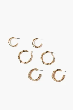Twisted Hoop Earring Set