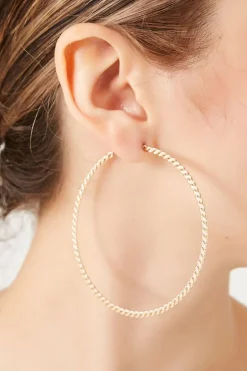 Twisted Hoop Earrings