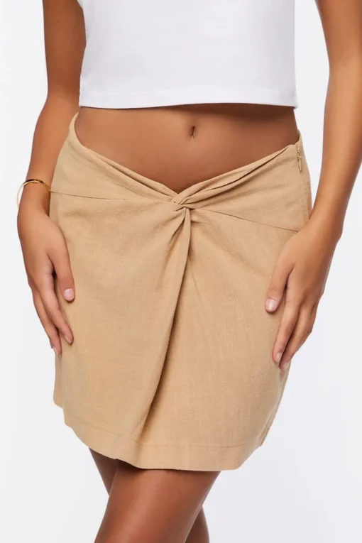 Twisted Mini Skirt