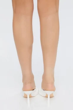 Twisted Open-Toe Stiletto Heels