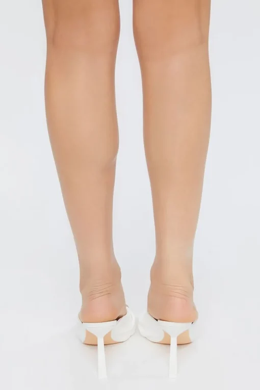Twisted Open-Toe Stiletto Heels