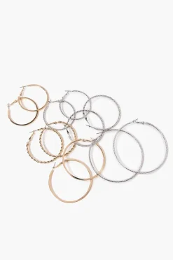 Twisted Oversized Hoop Earring Set