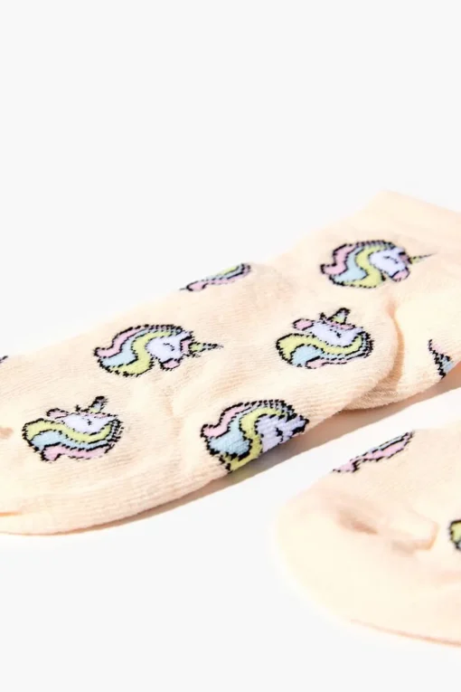 Unicorn Print Ankle Socks
