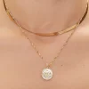 Upcycled Dolphin Layered Necklace
