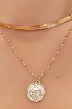 Upcycled Dolphin Layered Necklace