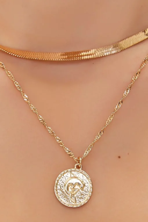 Upcycled Dolphin Layered Necklace