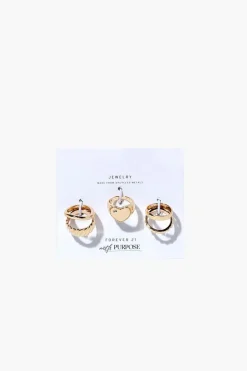 Upcycled Heart Ring Set