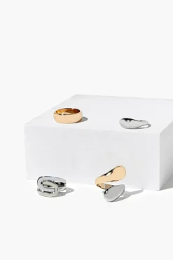 Upcycled Mixed Metal Ring Set