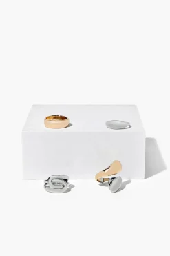 Upcycled Mixed Metal Ring Set