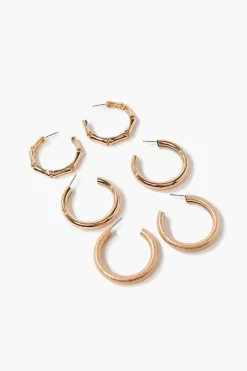 Upcycled Open-End Hoop Earring Set