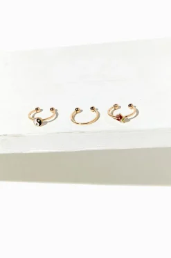 Upcycled Yin Yang Toe Ring Set