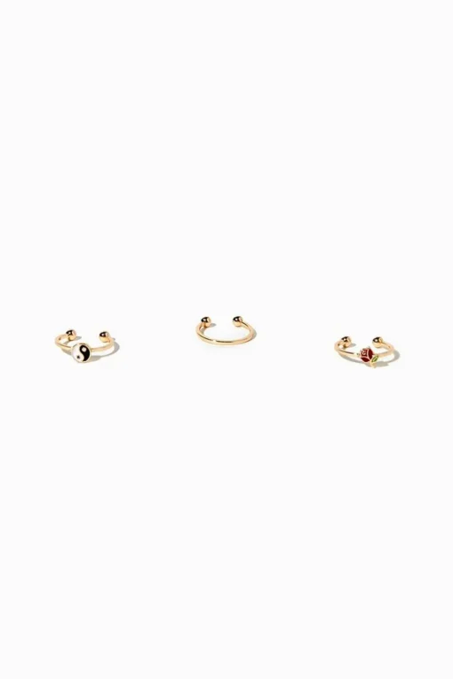 Upcycled Yin Yang Toe Ring Set