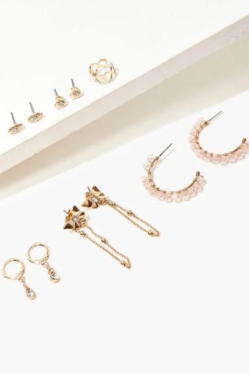 Variety Stud & Drop Earring Set