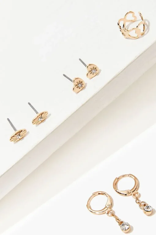 Variety Stud & Drop Earring Set